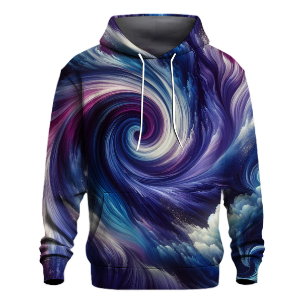 Violet Vortex Tie-dye Design Hoodie