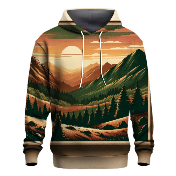 Retro Mountain Adventure Hoodie