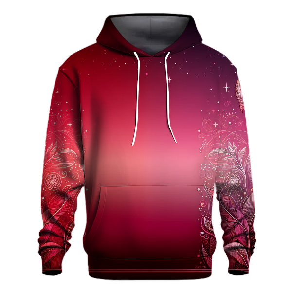 Crimson Dreamscape Hoodie