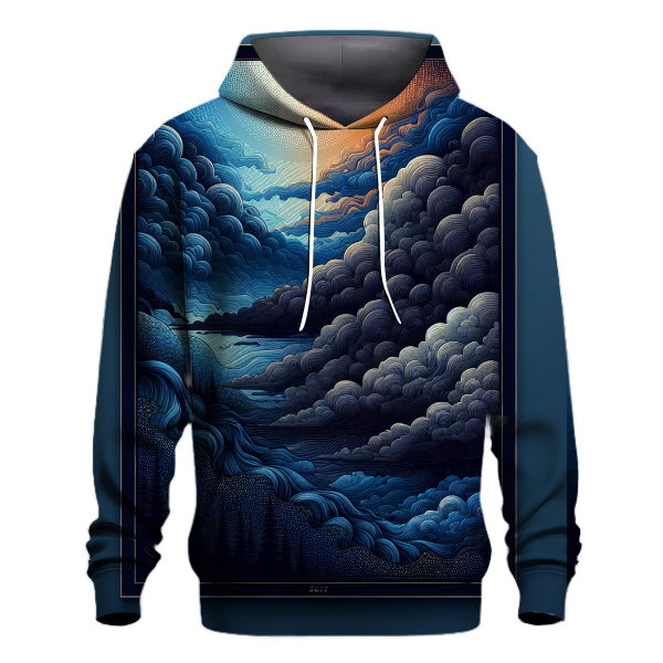 Sapphire Storm Gradient Hoodie Custom Hoodies