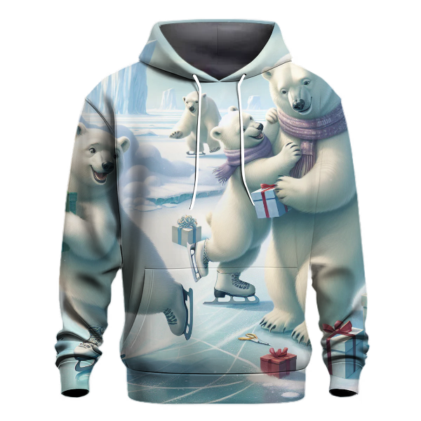 Polar Bear Christmas Capers Hoodie Pullover Hoodies