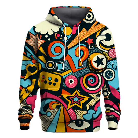 Retro Pop Art Expression Hoodie