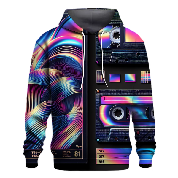 Retro Wave Reflections Hoodie