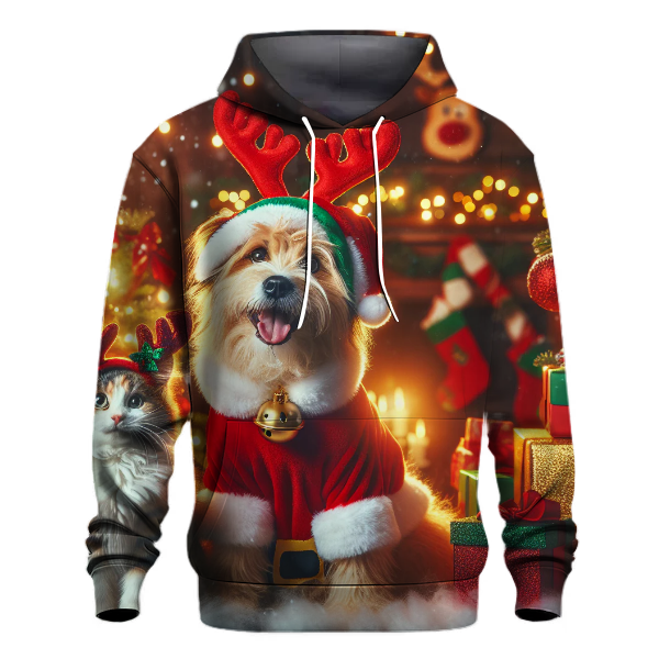 Santa Paws and Reindeer Claws Hoodie