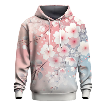 Charming Cherry Blossom Gradient Hoodie