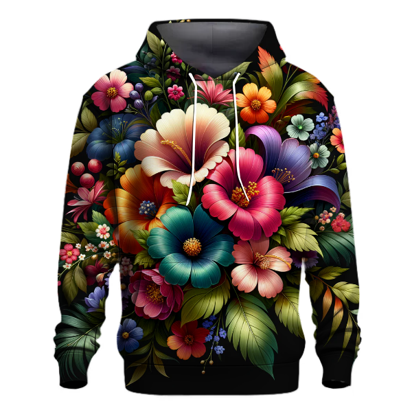 Bold Floral Statement Hoodie