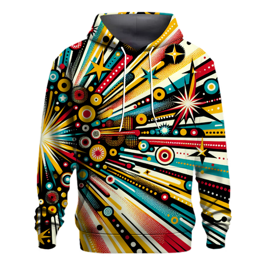 Retro Starburst Patterns Hoodie