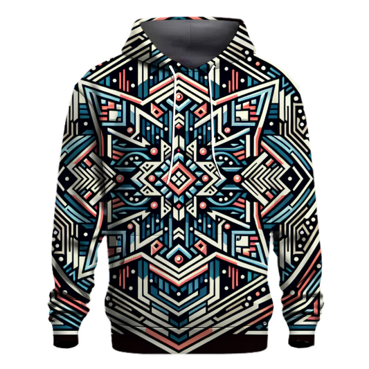 Geometric Illusion Abstract Hoodie