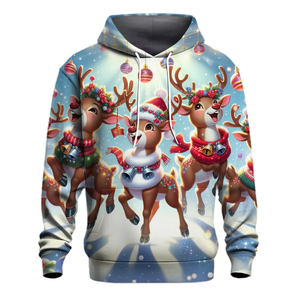 Cheery Reindeer Roundup Hoodie