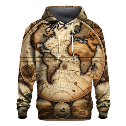 Vintage Map Adventure Hoodie