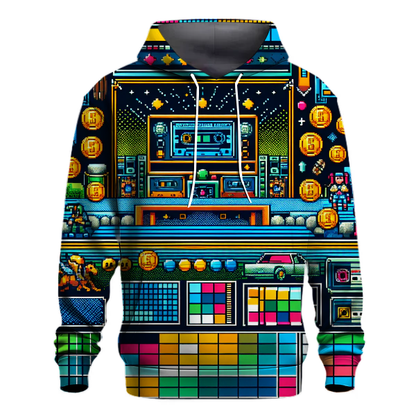 Pixelated Retro Dreams Hoodie