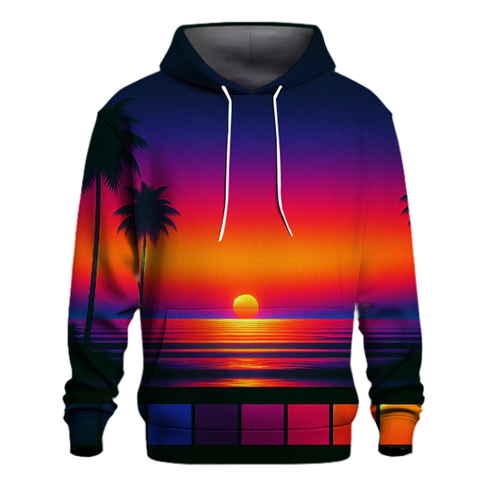 Neon Sunset Groove Hoodie