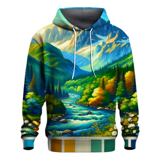 Colorful Nature Scene Hoodie