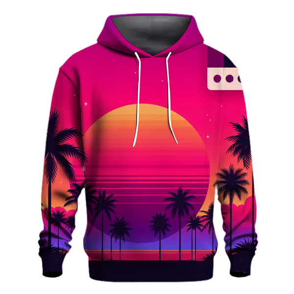 Neon Sunset Oasis Hoodie