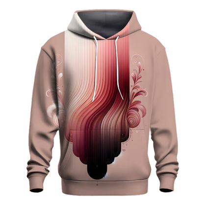 Blush To Burgundy Fade Hoodie Custom Hoodies