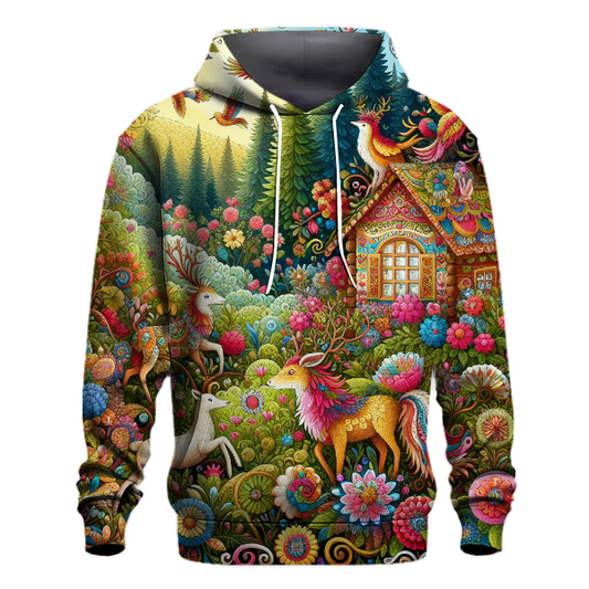 Folk Art Forest Hoodie