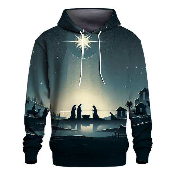 Serene Silent Night Bethlehem Hoodie