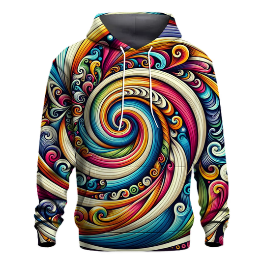 Groovy Rainbow Swirls Hoodie