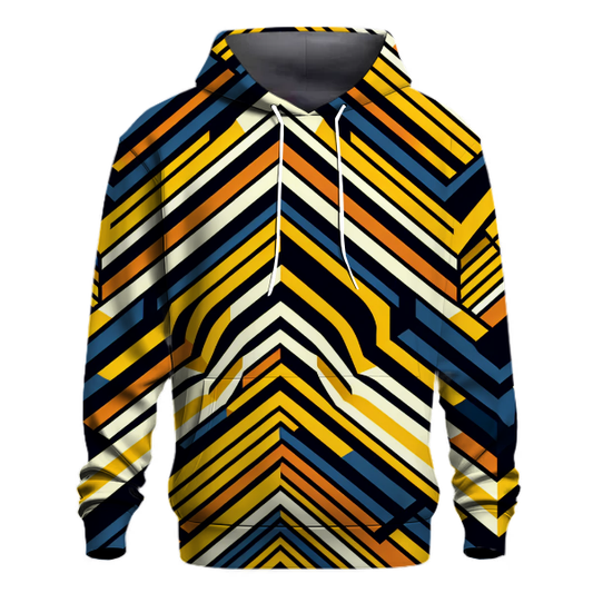 Bold Retro Zigzag Hoodie