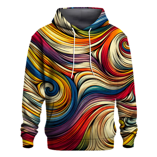 Rainbow Waves Hoodie