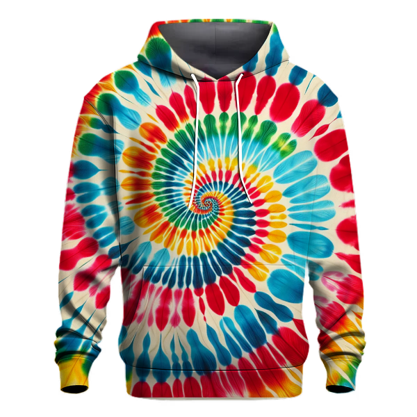 Funky Tie-Dye Spiral Hoodie