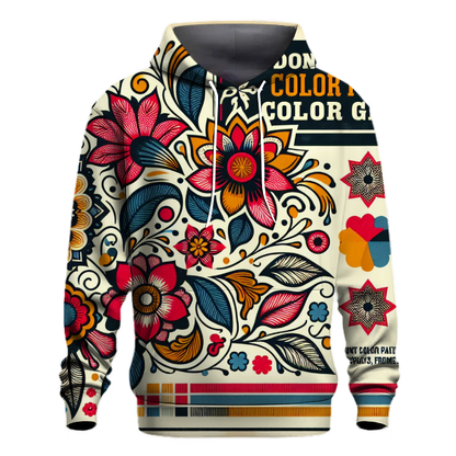 Retro Floral Fantasia Hoodie