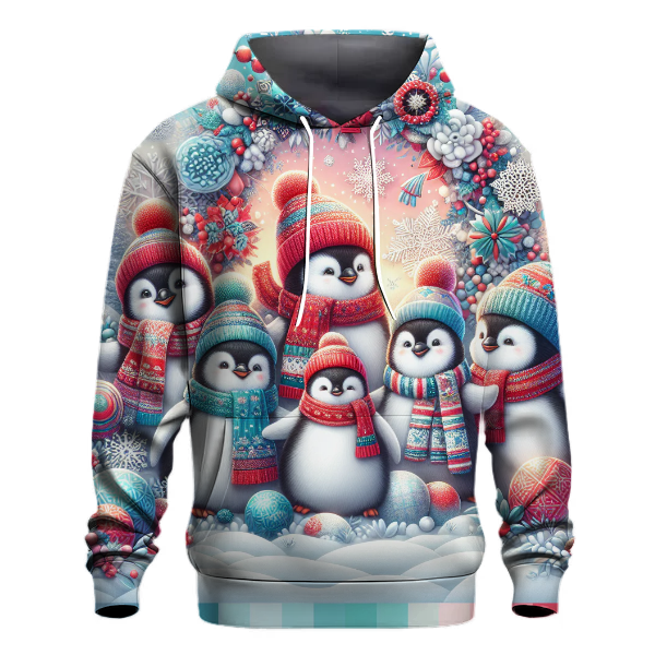 Merry Christmas Penguins Hoodie