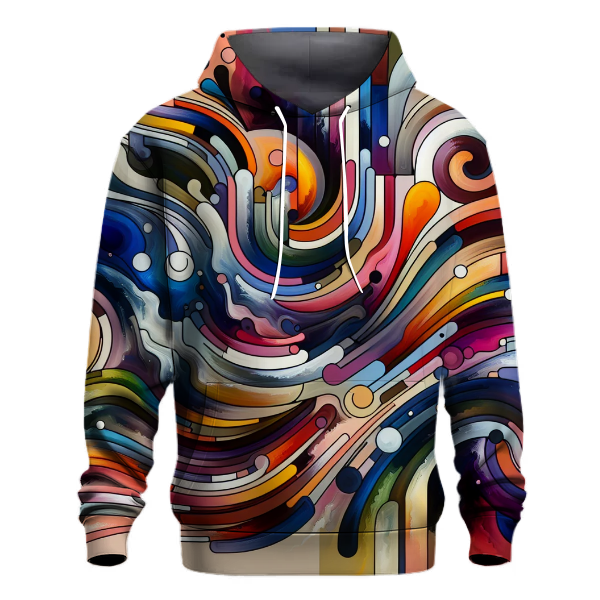 Abstract Expressionism Fusion Hoodie