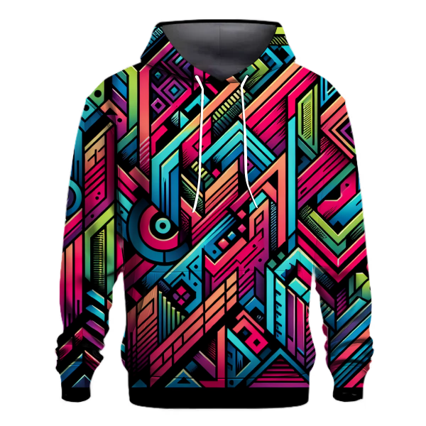 Geometric Flash Design Hoodie Custom Hoodies