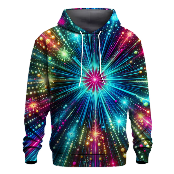 Electrifying Starburst Patterns Hoodie