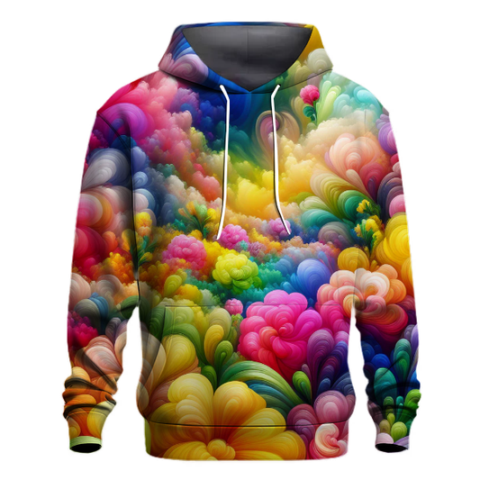 Funky Floral Tie-Dye Hoodie