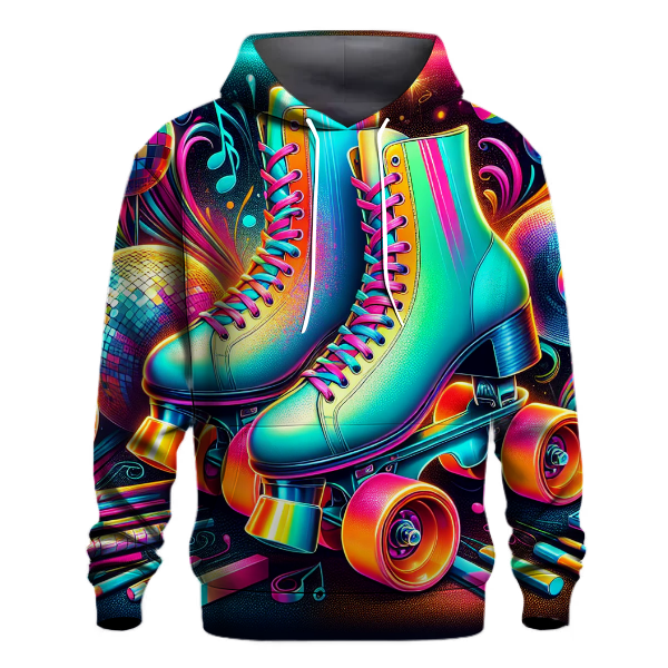 Neon Roller Disco Fever Hoodie