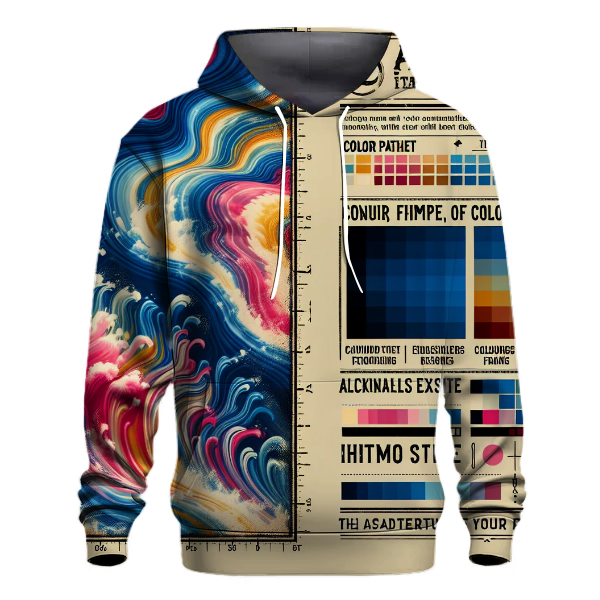 Retro Tie-Dye Waves Hoodie