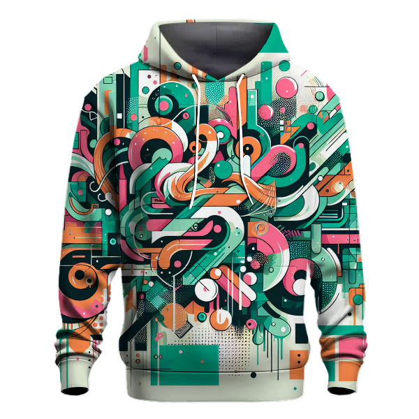 Electric Retro Graffiti Hoodie