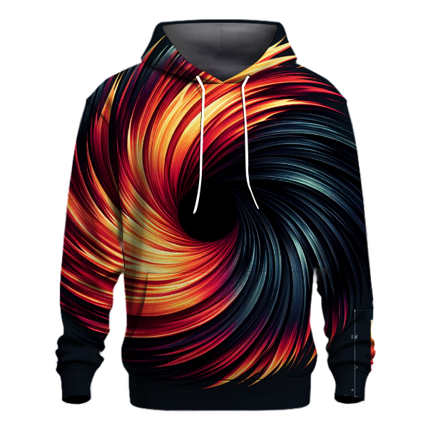 Midnight Flame Vortex Hoodie