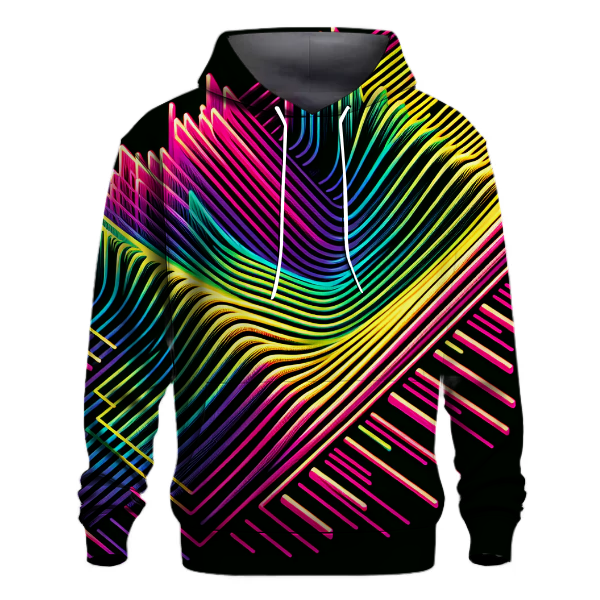 Electric Retro Lines Hoodie