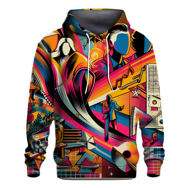 Nostalgic 80s Pop Icons Hoodie