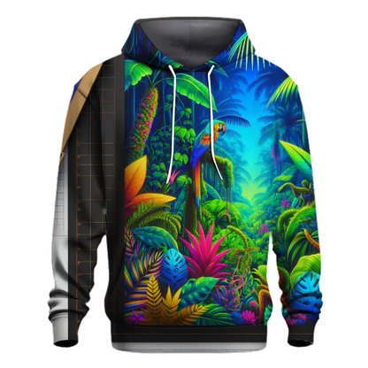 Retro Neon Jungle Hoodie