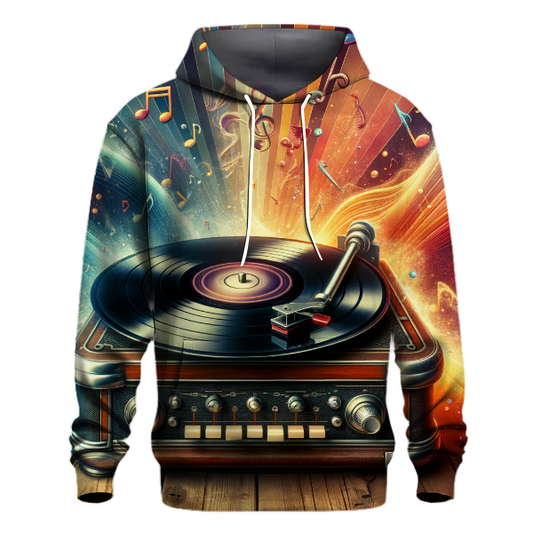 Retro Vinyl Melody Hoodie