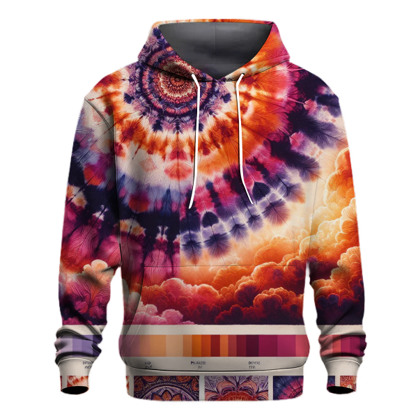 Sunset Dreams Tie-dye Design Hoodie