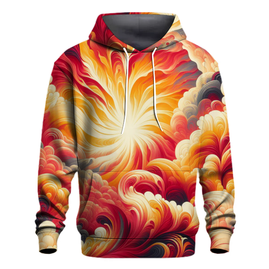 Crimson Radiance Hoodie