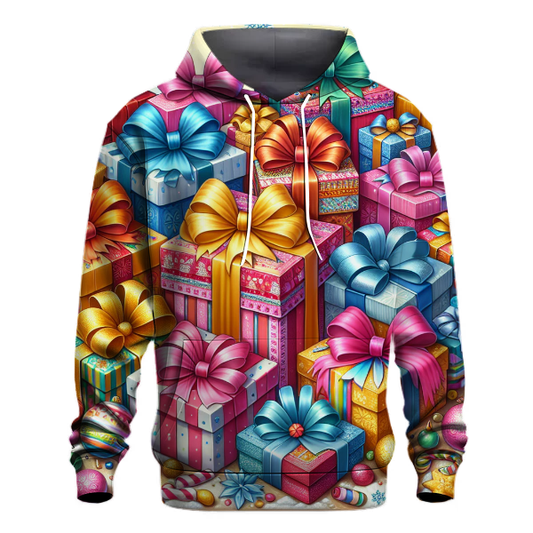 Joyful Christmas Gift Wrap Hoodie