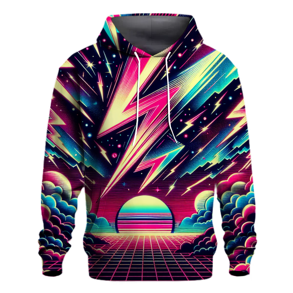 Retro Electric Sky Design Hoodie Custom Hoodies