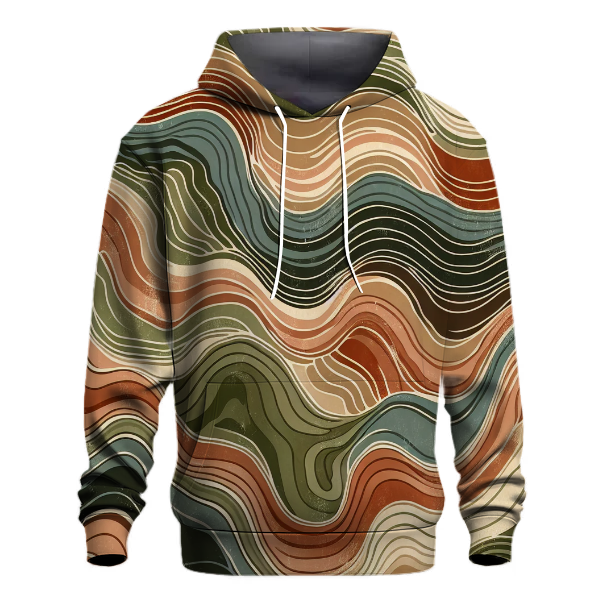 Bohemian Earth Waves Hoodie