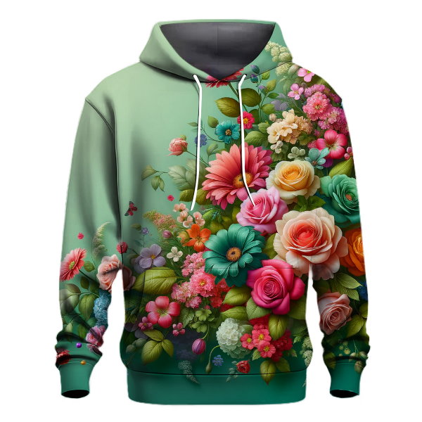 Floral Cascade Hoodie