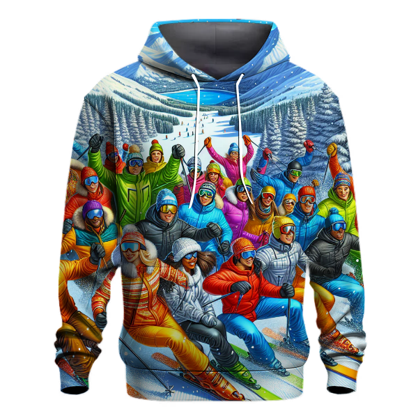 Skiing Through the Holidays Hoodie