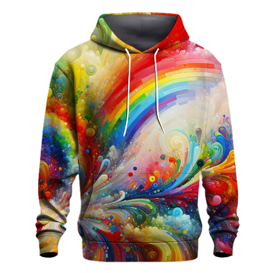 Radiant Rainbows Tie-dye Design Hoodie