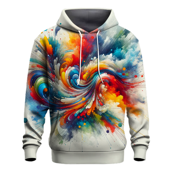 Abstract Watercolor Splash Hoodie