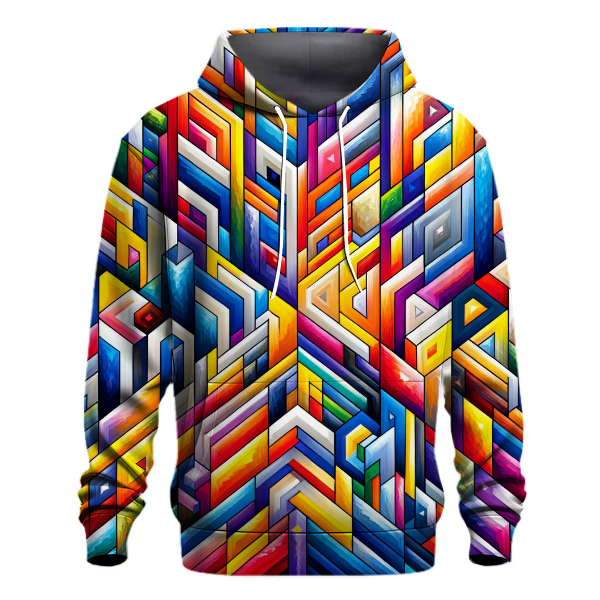 Funky Geometric Fusion Hoodie