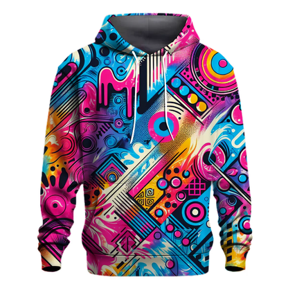 Neon Graffiti Splash Hoodie